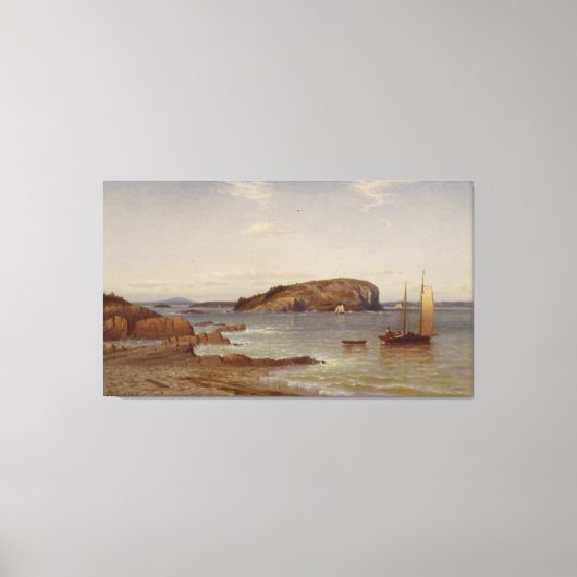 Bald Porcupine Island | 1868 2 Canvas Afdruk (Voorkant)