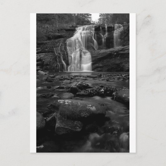 Bald River Falls bw.jpg Briefkaart (Voorkant)