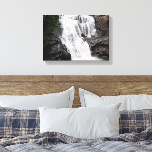 Bald River Herfsten Tellico Plains Tennessee Canvas Afdruk (Insitu (Slaapkamer))