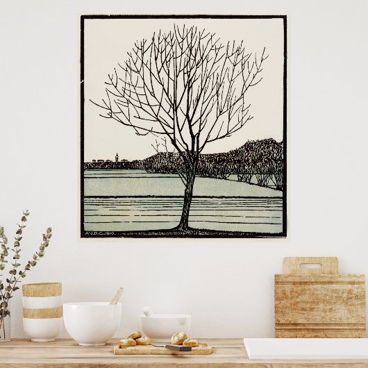 Bald-structuur Poster (Keuken)