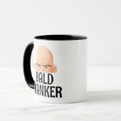  Bald wanker mug, Christmas Gift for someone bald Mok (Voorkant links)