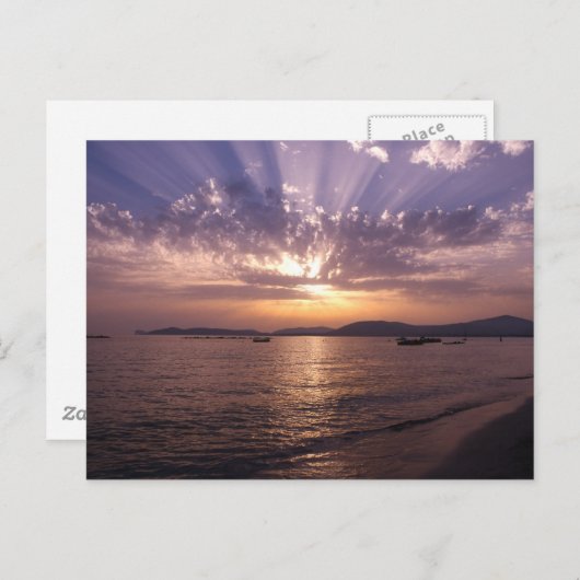 Balda Beach Sunset Briefkaart (Voorkant / Achterkant)