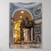 Baldachin Bernini Altar , Vaticaan Poster (Voorkant)