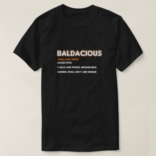 Baldaciale Alopecia Baldness Gift T-shirt (Design voorkant)
