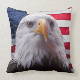 Baldenarend en vlag kussen