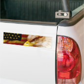 Baldenarend met vlag bumpersticker (Op Truck)