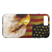 Baldenarend met vlag Case-Mate iPhone case (Achterkant (Horizontaal))