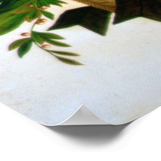 Baldenarend met vlag poster (Hoek)