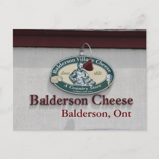 Balderson Cheese Briefkaart (Voorkant)