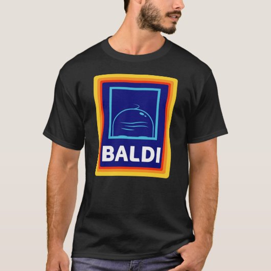 Baldi Bald head Aldi Logo T-shirt (Voorkant)