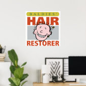 Baldies Hair Restorer Poster (Thuiskantoor)
