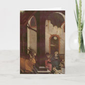 BALDUNG GERMAN RENAISSANCE NATIVITY CHRISTMAS CARD NOTITIEKAARTJE (Voorkant)