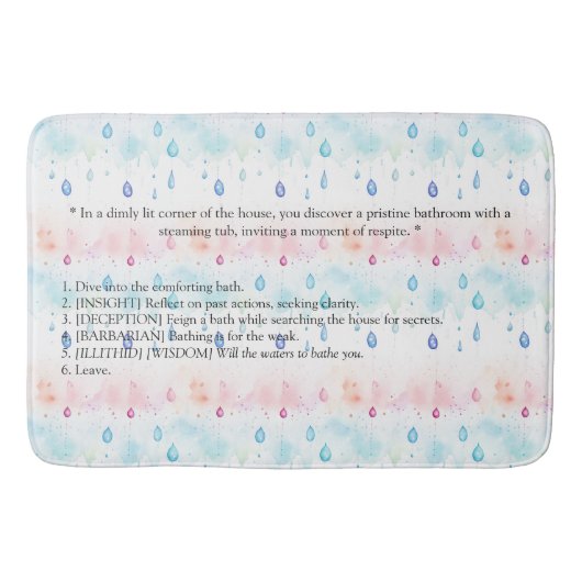 Baldur's Gate 3 geïnspireerd Badmat (Voorkant)