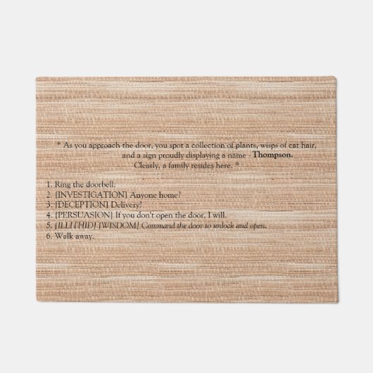 Baldur's Gate 3 Geïnspireerde Deurmat (Voorkant)