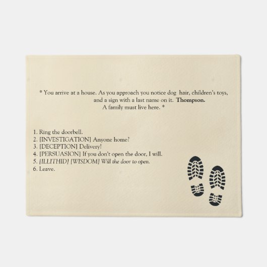 Baldur's Gate 3 Geïnspireerde Deurmat (Voorkant)