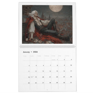 Baldur's Gate Fanart-metgezellen 2026 Kalender