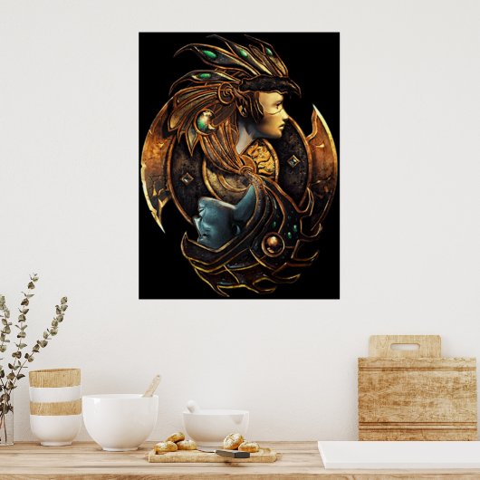 Baldurs Gate Throne Bhaal Mythology Poster (Keuken)