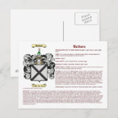 Baldwin (betekenis) briefkaart (Voorkant / Achterkant)