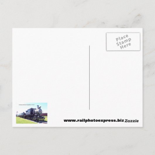 Baldwin Built Reading Railroad Camelback #1187 Briefkaart (Achterkant)