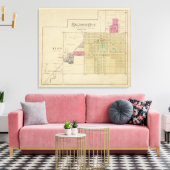 Baldwin City, Douglas County, Kansas Canvas Afdruk (Insitu (Woonkamer))