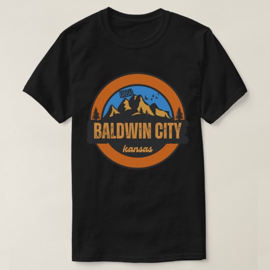 Baldwin City, Kansas T-shirt (Design voorkant)