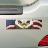 Baldwin De Schattige Amerikaanse Zeearend Bumpersticker (Op auto)