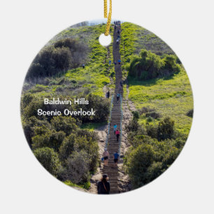 Baldwin Hills Schilderachtig Overlook, Los Angeles Keramisch Ornament