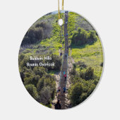 Baldwin Hills Schilderachtig Overlook, Los Angeles Keramisch Ornament (Links)