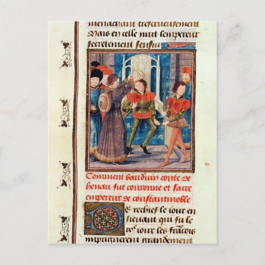Baldwin I Zesde graaf van Hainaut vol Briefkaart (Voorkant)