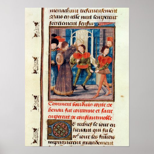 Baldwin I Zesde graaf van Hainaut vol Poster (Voorkant)