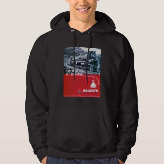 Baldwin-locomotief S-2 PRR-stoomturbine Hoodie (Voorkant)