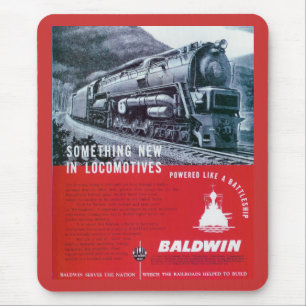 Baldwin-locomotief S-2 PRR-stoomturbine Muismat