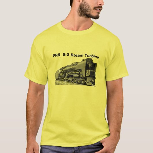 Baldwin-locomotief S-2 PRR-stoomturbine T-shirt (Voorkant)