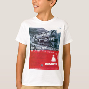 Baldwin-locomotief S-2-stoamlocomotief T-shirt
