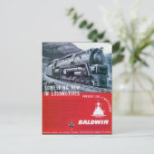 Baldwin-locomotief S-2-stoomturbine Briefkaart (Staand voorkant)