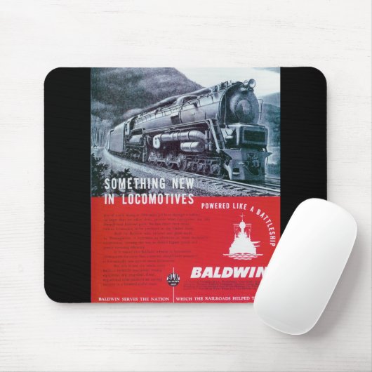 Baldwin-locomotief S-2-stoomturbine Muismat (Met muis)