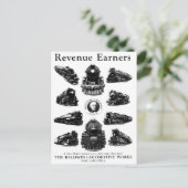 Baldwin-locomotieven, inkomsten briefkaart (Staand voorkant)