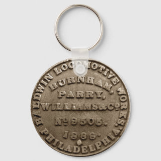 Baldwin Locomotive Builders Bord 1888 Sleutelhanger