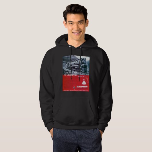 Baldwin Locomotive S-2 PRR Steam Turbine Hoodie (Voorkant volledig)