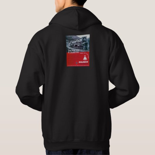 Baldwin Locomotive S-2 PRR Steam Turbine Hoodie (Achterkant)
