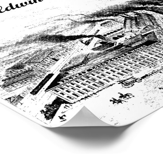 Baldwin Locomotive Works 1872 Poster (Hoek)