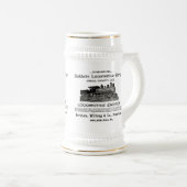 Baldwin Locomotive Works 1895 Beer Stein Bierpul (Voorkant rechts)