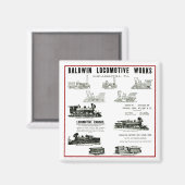 Baldwin Locomotive Works Magneet (Voorkant / Achterkant)