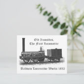 Baldwin Locomotive Works, Old Ironsides 1832 Briefkaart (Staand voorkant)