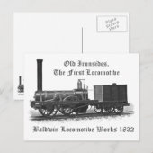 Baldwin Locomotive Works, Old Ironsides 1832 Briefkaart (Voorkant / Achterkant)