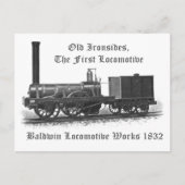 Baldwin Locomotive Works, Old Ironsides 1832 Briefkaart (Voorkant)