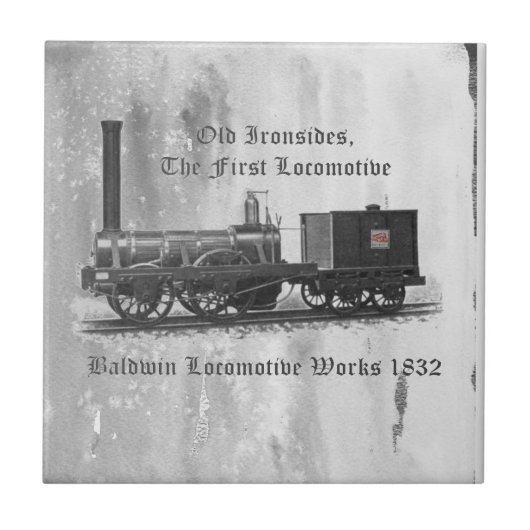 Baldwin Locomotive Works, Old Ironsides 1832 Tegeltje (Voorkant)