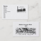 Baldwin Locomotive Works, Old Ironsides 1832 Visitekaartje (Voorkant / Achterkant)