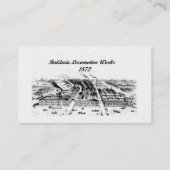Baldwin Locomotive Works, Old Ironsides 1832 Visitekaartje (Achterkant)