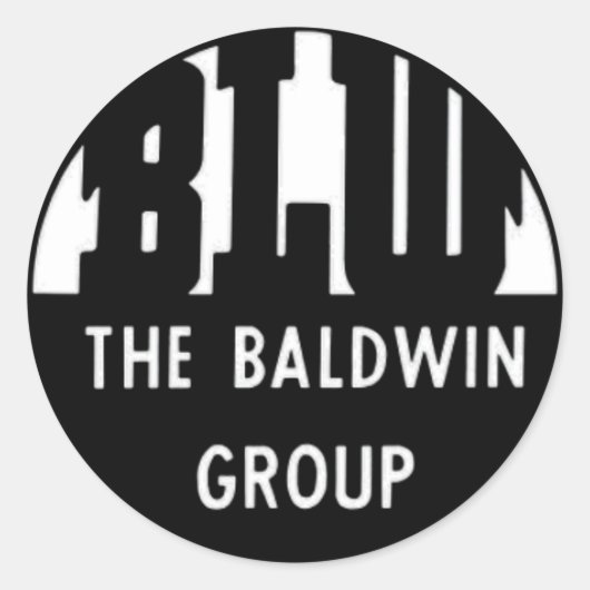 Baldwin Locomotive Works Ronde Sticker (Voorkant)
